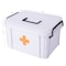 Basicwise White Small Empty Medical Box for Home Emergency Supplies, w/ Handle, Detachable Tray and Locking Lid QI003441 - alternate 6